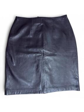 Vintage Mix-it 100% leather pencil skirt